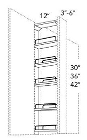 Wall Spice Pull-Out for Wall Fillers