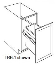 Full Height Waste Basket Base Cabinet