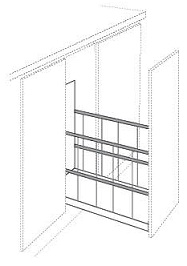 Tray Divider Pull-Out for Base 9'' (W/ Blum Slides)