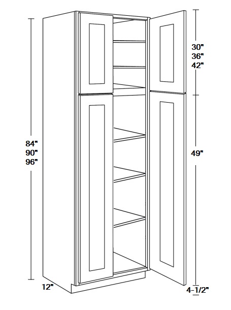 Pantry Cabinet Double Door