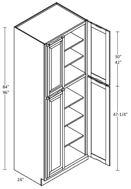 Pantry Cabinet Double Door