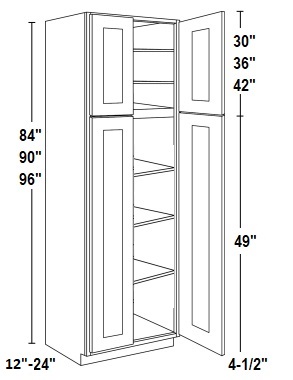 Pantry Cabinet Double Door