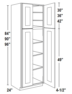 Pantry Cabinet Double Door