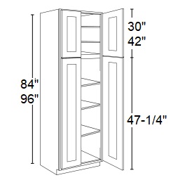 Pantry Cabinet Double Door