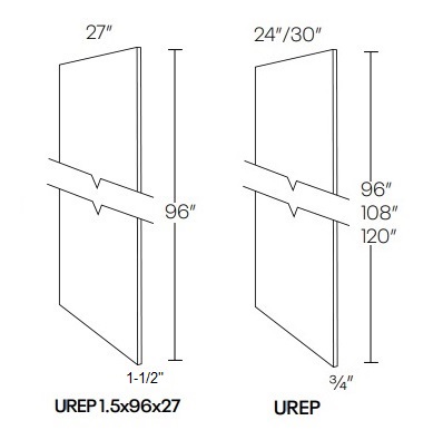 Universal Refrigerator End Panel