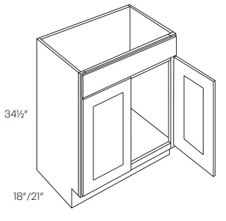 Double Door Sink Base Vanity