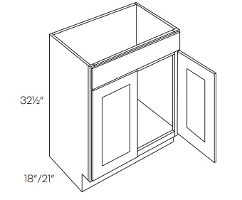 Double Door Sink Base Vanity