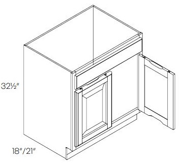 Double Door Sink Base Vanity