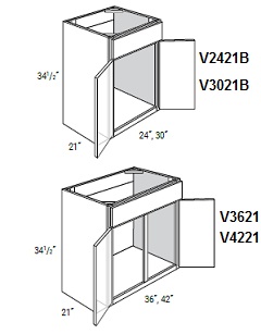 Double Door Sink Base Vanity