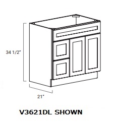 Double Door and Two Drawers Sink Base Vanity