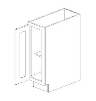 Full Height Single Door Vanity Base