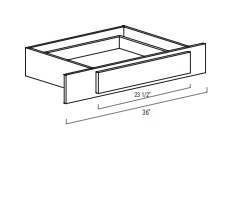 Vanity Desk/Knee Drawer