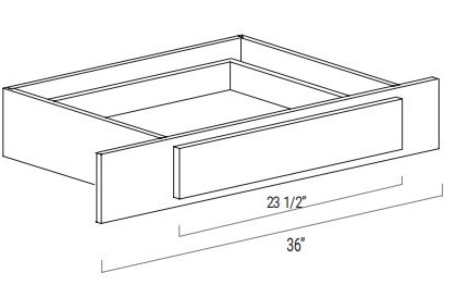 Vanity Desk/Knee Drawer
