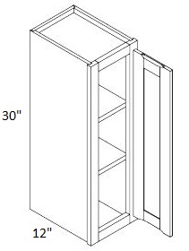 30'' High Single Door