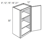 30'' High Single Door