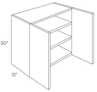 30'' High Double Door