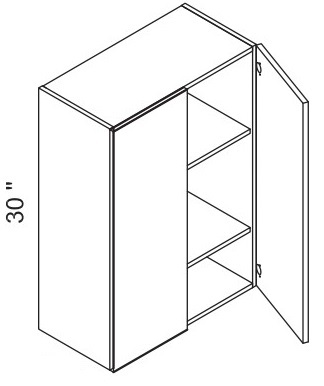 30'' High Double Door