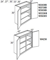 30'' High Double Door
