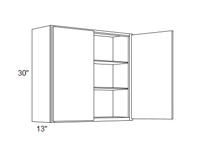 30'' High Double Door