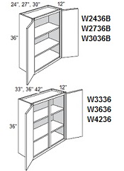 36'' High Double Door