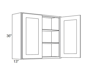 36'' High Double Door