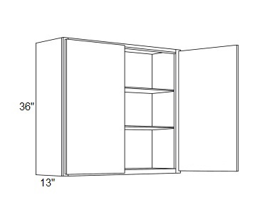 36'' High Double Door