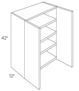 42'' High Double Door