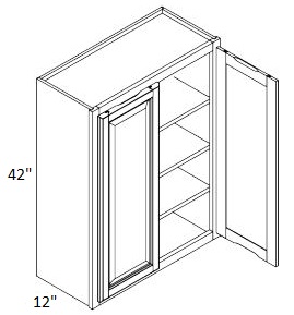 42'' High Double Door