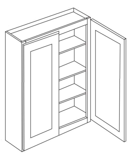 42'' High Double Door