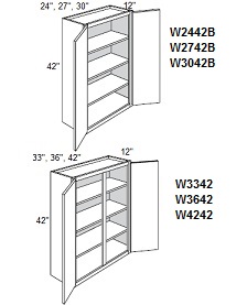 42'' High Double Door