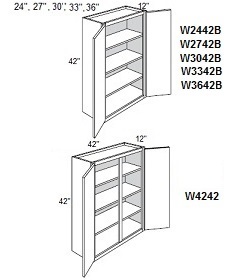 42'' High Double Door