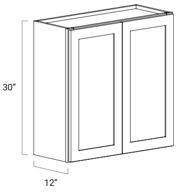 30'' High Double Door