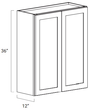 36'' High Double Door