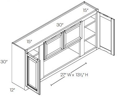 30'' High Open Wall