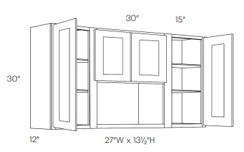 30'' High Open Wall