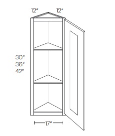 Wall Triangle End Cabinet
