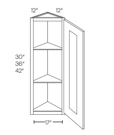 Wall Triangle End Cabinet