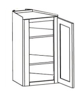 Wall Triangle End Cabinet