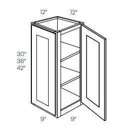 Wall End Cabinet with Doors