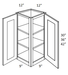 Wall End Cabinet with Doors