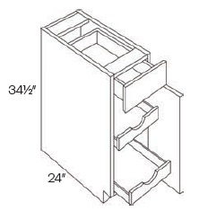 Single Door with Drawer Base with 2 POS