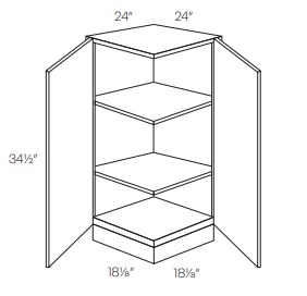 Base End Angle Cabinet