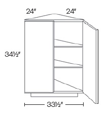 Base End Straight Cabinet