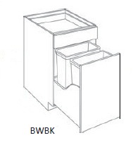 Waste Basket Base Cabinet