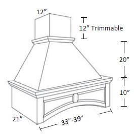 Arched Wood Hood