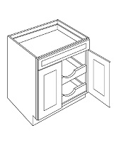Double Door with Drawer(s) Base with 2 POS