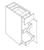 Single Door Base with 2 POS