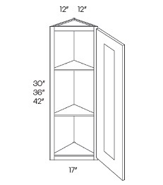 Wall Triangle End Cabinet