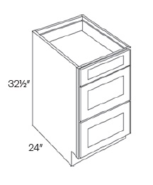 Drawer Pack Base - 3 Drawers