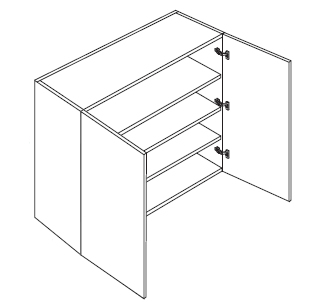 36 High Double Door